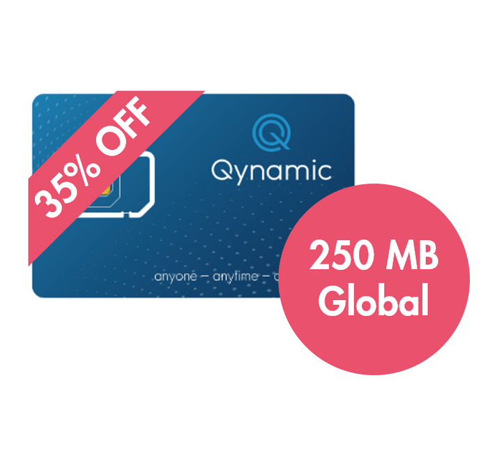 Q-Travel incl. 250 MB data for Zone Global, Q-SIM, Qynamic, Qynamic  - Qynamic